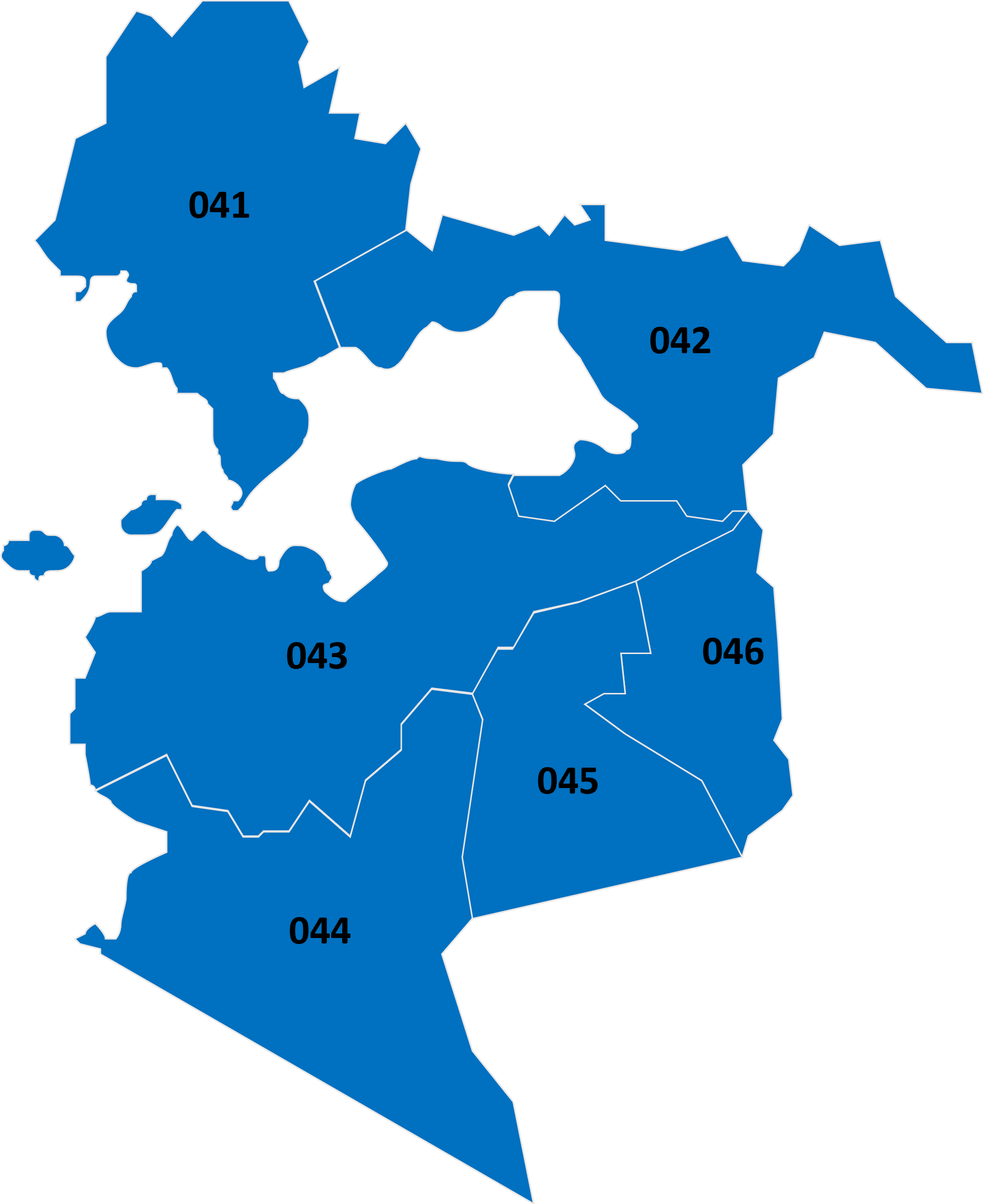 Nyanza Region map