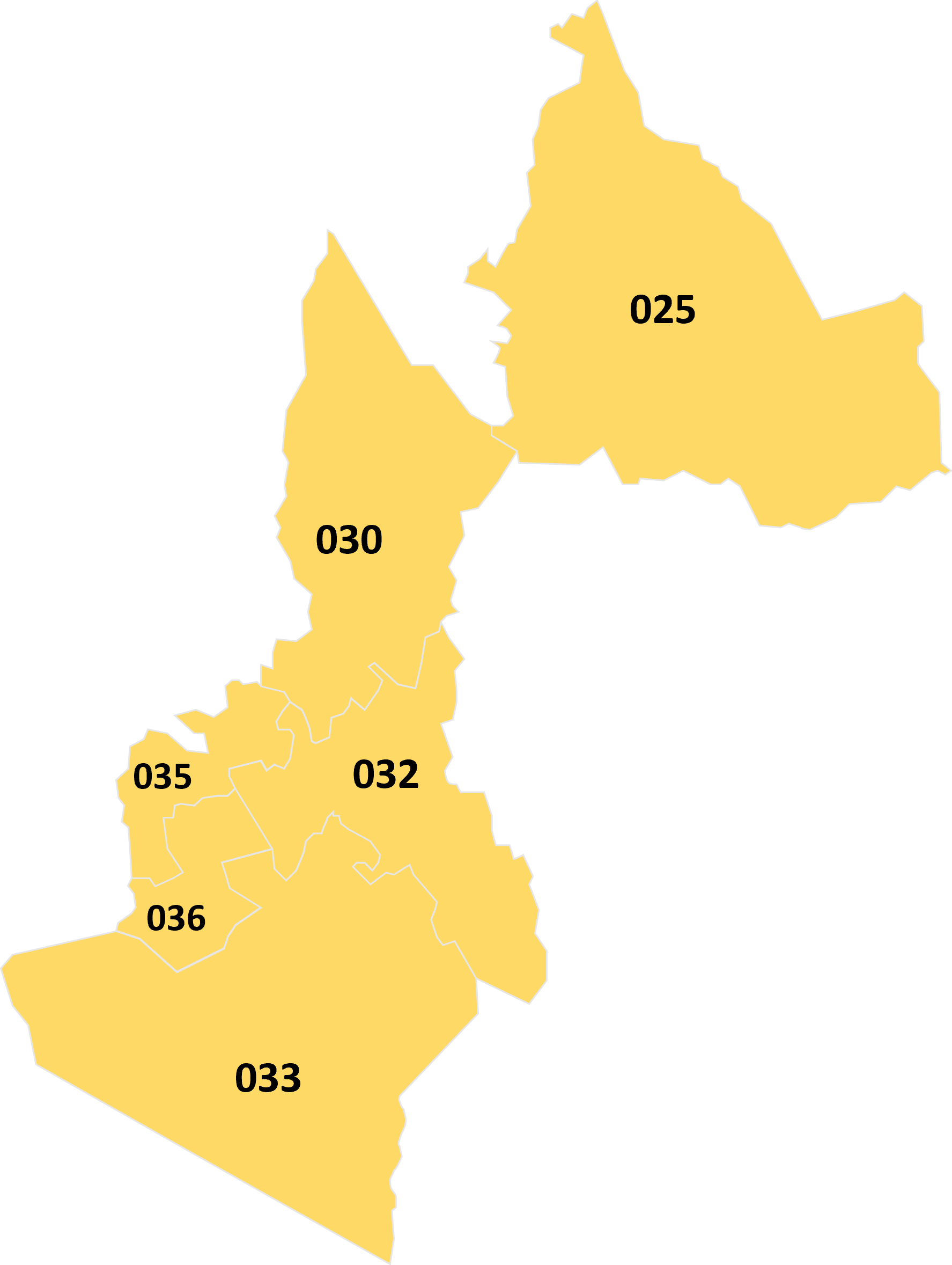 S Rift Region map